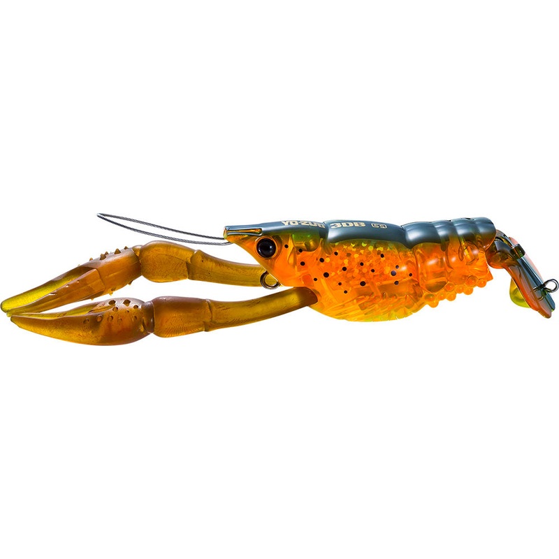 Yo-Zuri 3DB Crayfish – 3 Inch Burnt Orange Crawfish 3 inch -3/4 oz