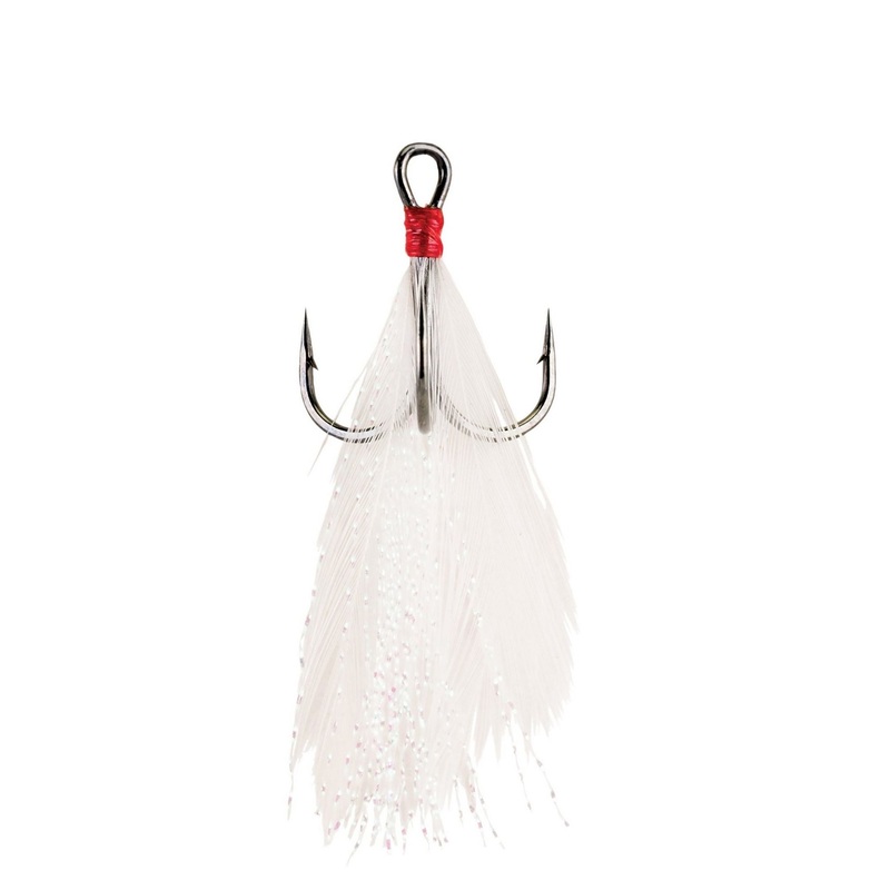 Berkley Fusion19 Feathered Treble Hook 6 White