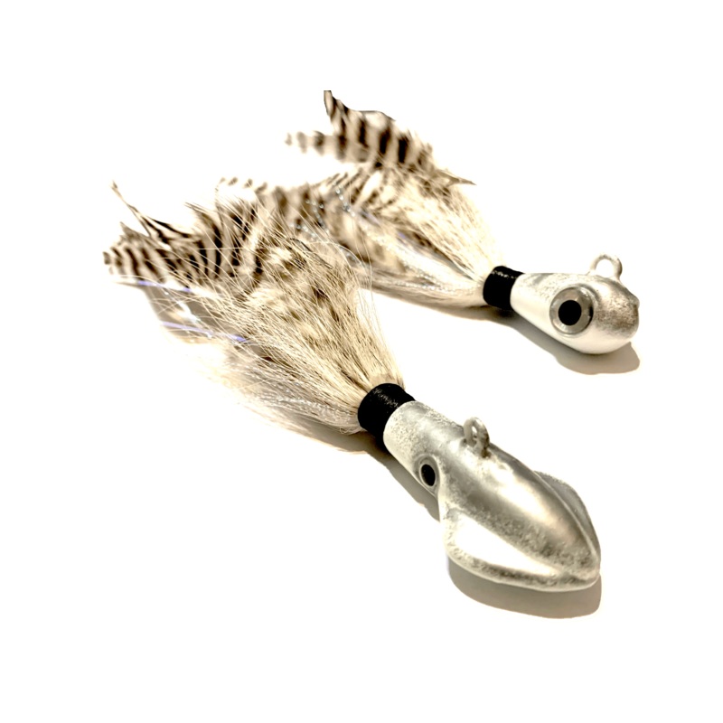 Ghost White Cobia Jig 1.5oz Bugeye