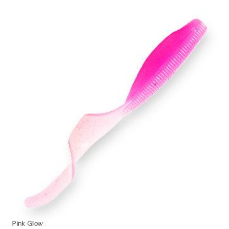 Z-Man StreakZ Curly TailZ Soft Plastics Length: 4″ Coconut Ice Glow