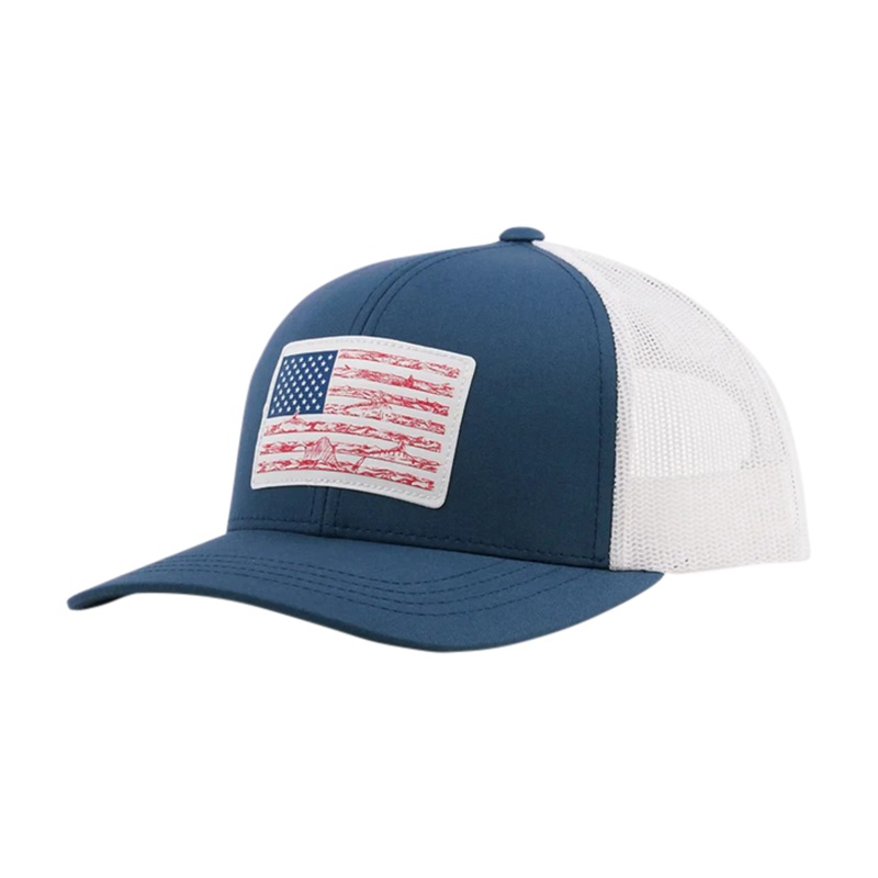 AFTCO Wavy Trucker Hat Navy