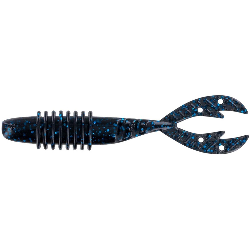 Big Bite Baits Kamikaze Swimon – 7 Pack Black Blue Flake 3.75 Inch