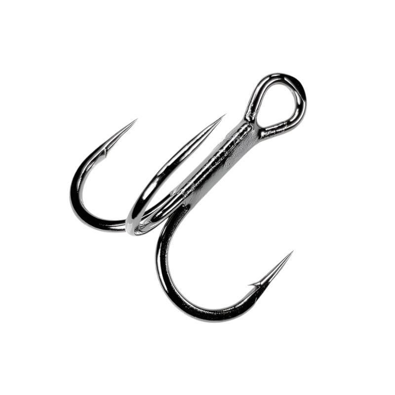 GAMAKATSU SHORT SHANK ROUND BEND MAGIC EYE TREBLE HOOKS 6 (12 PACK)