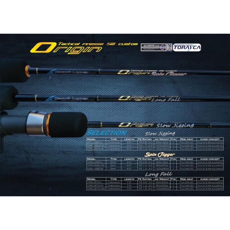 OCEAN’S LEGACY ORIGIN LONG FALL JIGGING ROD ORLF-732H 7’3″ 120-600G