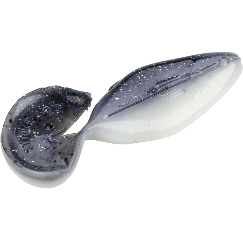 Strike King Rage Shad 3 inch Rage Tail Soft Plastic 5 pack Blue Glimmer Black Flake