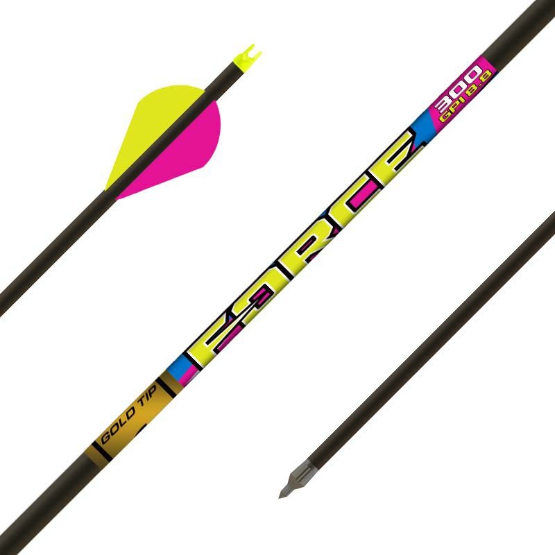 Gold Tip Force FOC Fletched 6 Pack 250