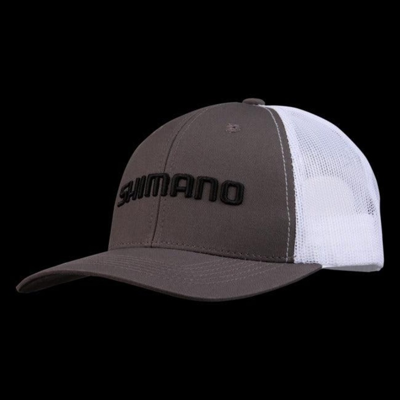 Shimano Logo Trucker Cap Grey One Size Fits All Grey/White