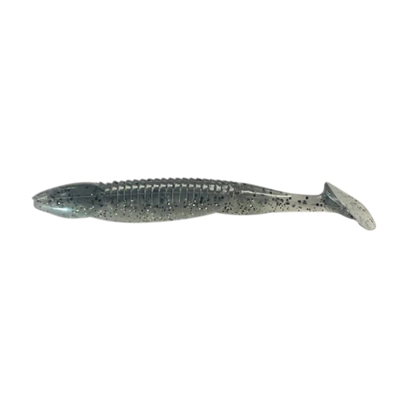 Reaction Innovations Skinny Dipper 5″ Paddletail – 7-Pack Bad Shad Green 5″ (7-Pack)