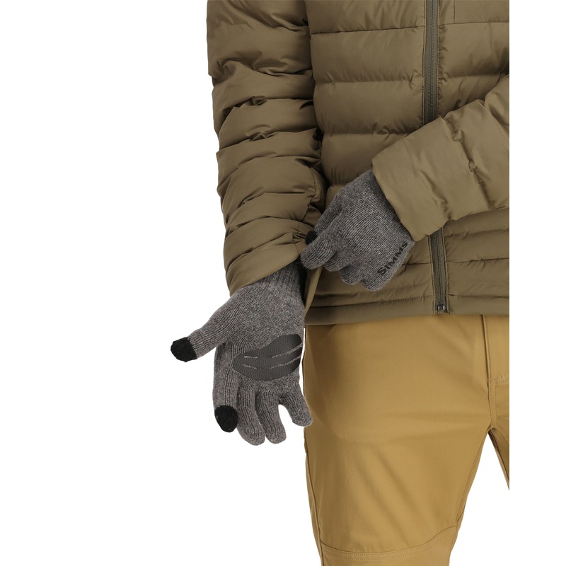 Simms Wool Full Finger Glove Steel S/M