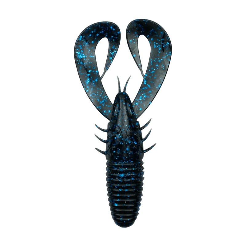 6th Sense Stroker Craw Black N Blue Flake 2.4″ – 8 Pack