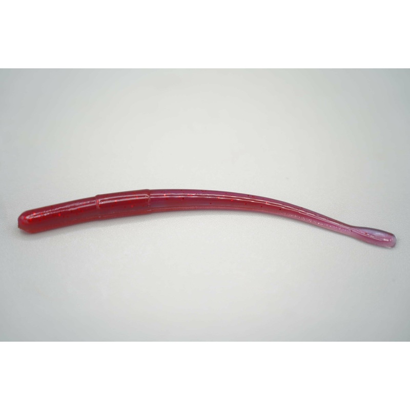 ARIZONA CUSTOM BAITS STRAIGHT TAIL WORM Red Hot Cinnamon 4.5″