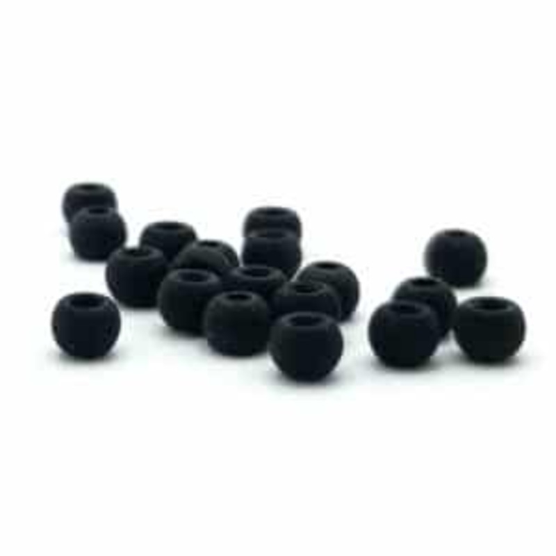 Firehole Stones Round Tungsten Beads 36 Piece Package – Black 5/64″ (2.0 mm)
