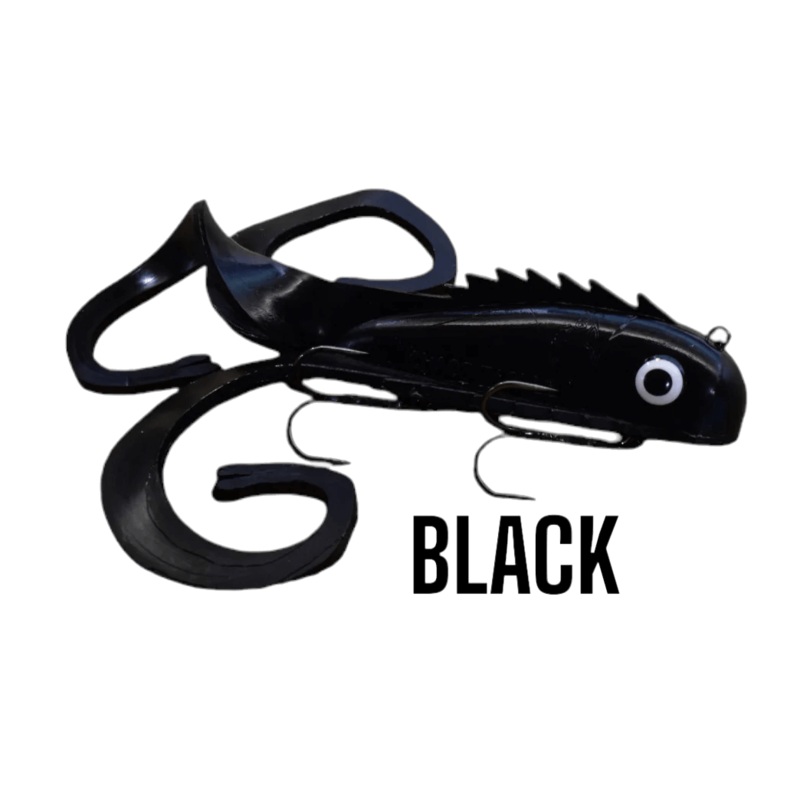 MINI MEDUSSA SWIM BAIT 9IN BLACK