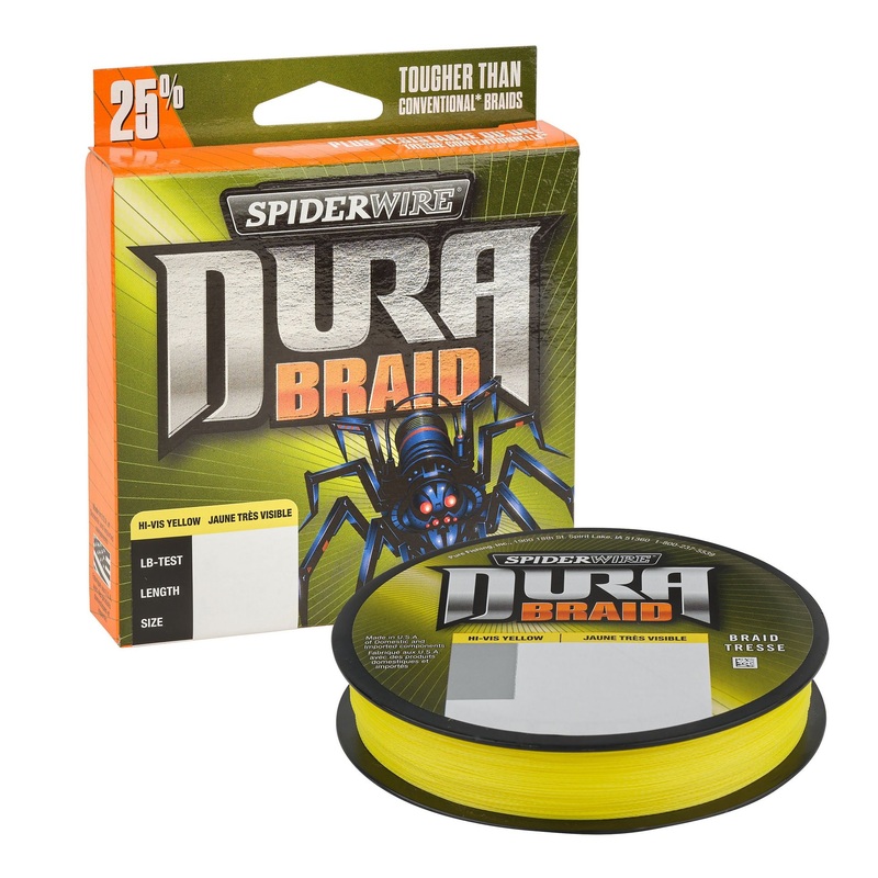 SpiderWire DuraBraid Braid 30 lb Hi-Vis Yellow 500 yd