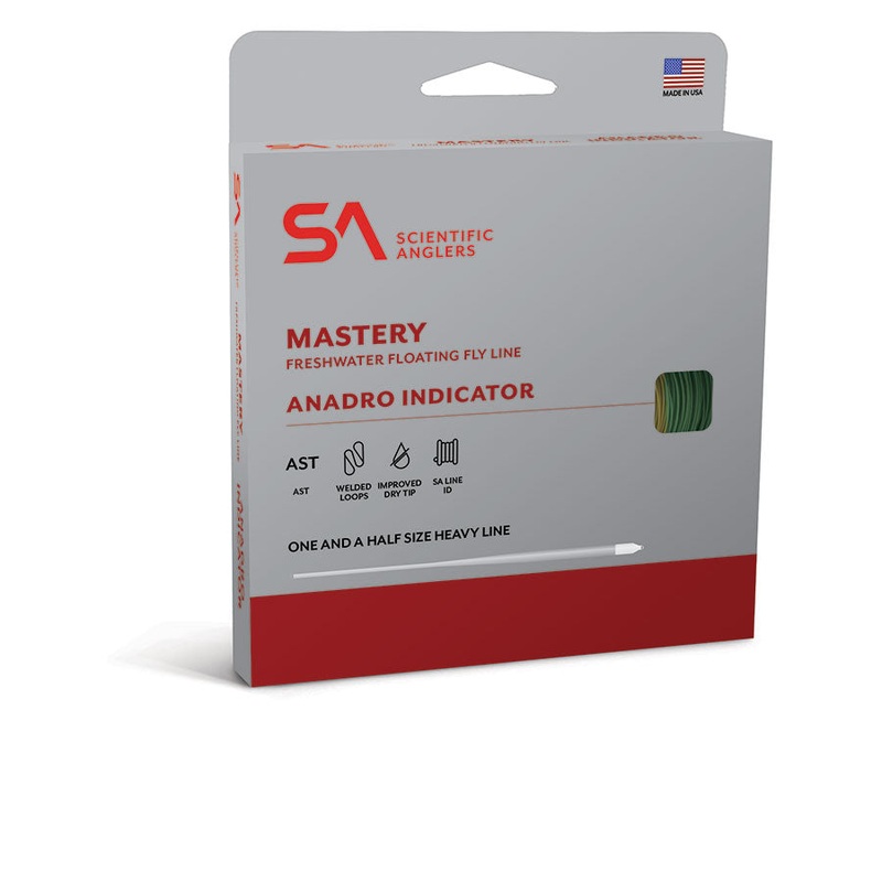 Scientific Anglers Mastery Anadro/Nymph Fly Line Green / Yellow WF5F
