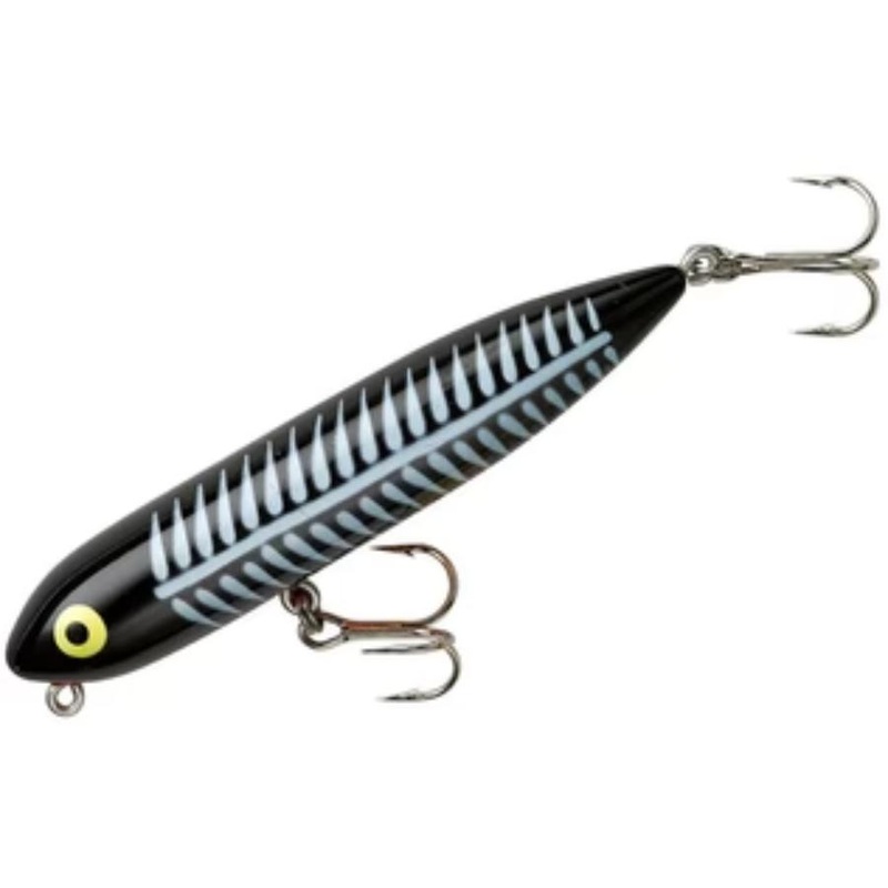 HEDDON ZARA PUPPY TOPWATER BAIT BLACK SHORE MINNOW