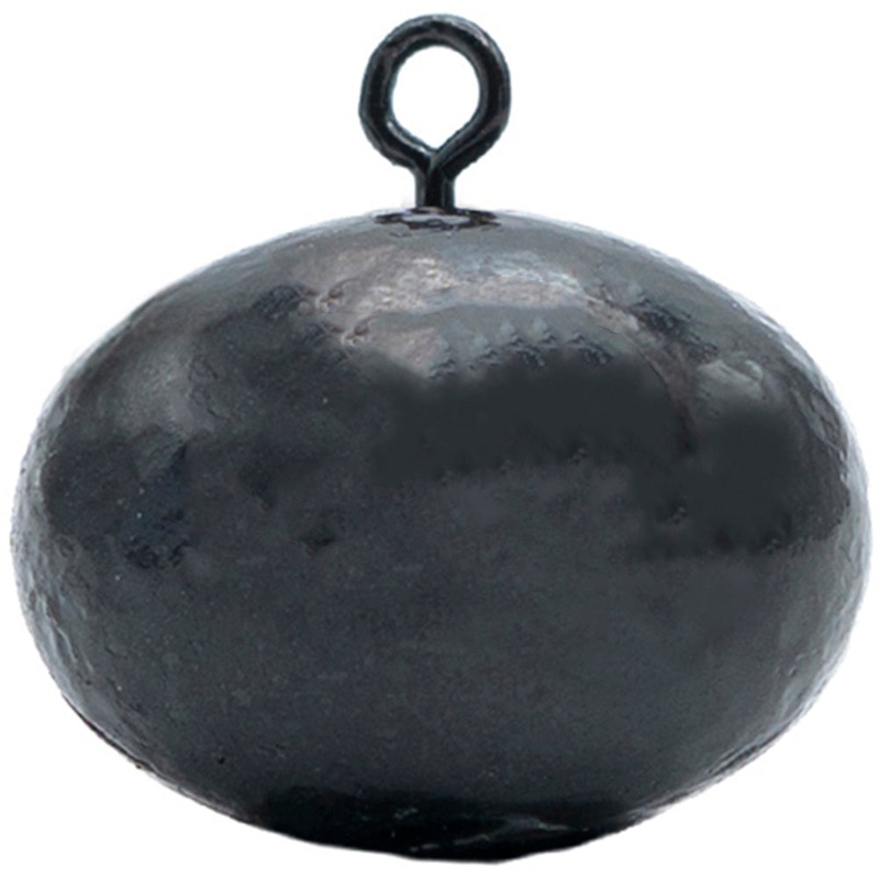 1st Gen Fishing Football Head Dropshot Weight – 6 Pack Black 1/2 oz – 6 pack