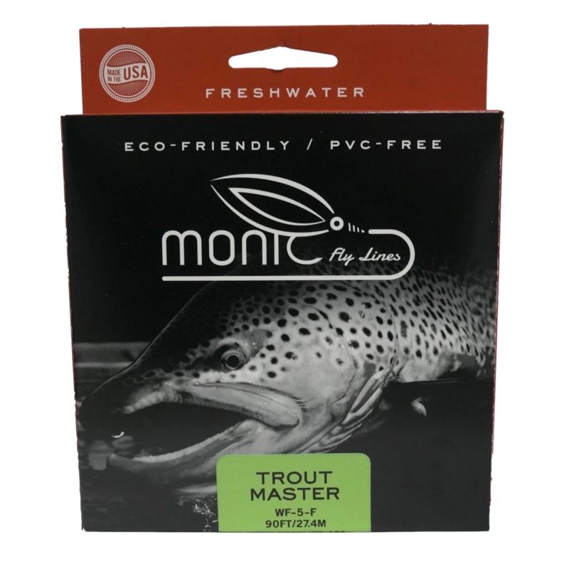Monic Trout Master Fly Line Olive / Tan / Aqua WF4F