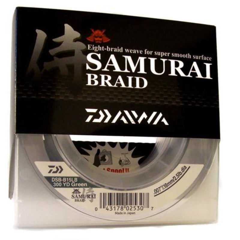 Daiwa Samurai Braided Fishing Line 300 Yards Green 80 pound