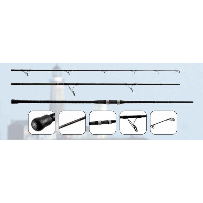 Tsunami Airwave Elite 3 Piece Destination Series Spinning Rods TSAWEDSS-883M