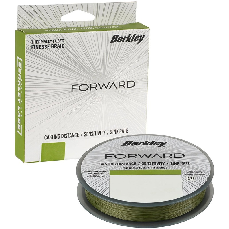 Berkley Forward Finesse Low-Vis Green Braid – 150 Yard Spool Low-Vis Green 4 lb – 150 yd