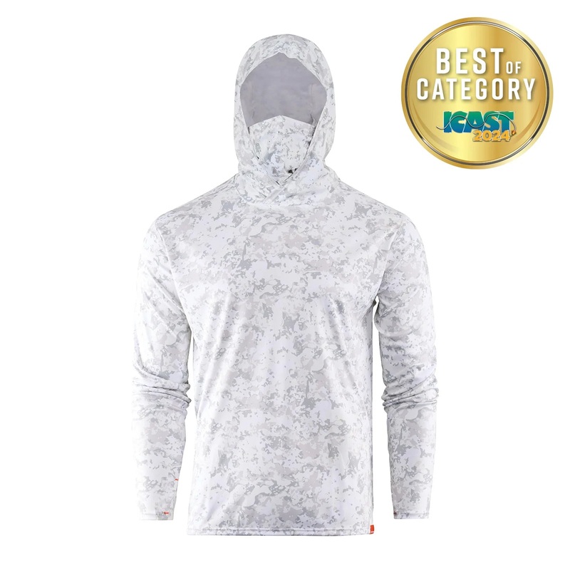 Grundens Tough Sun Masked Hoodie “Squall Camo” Medium