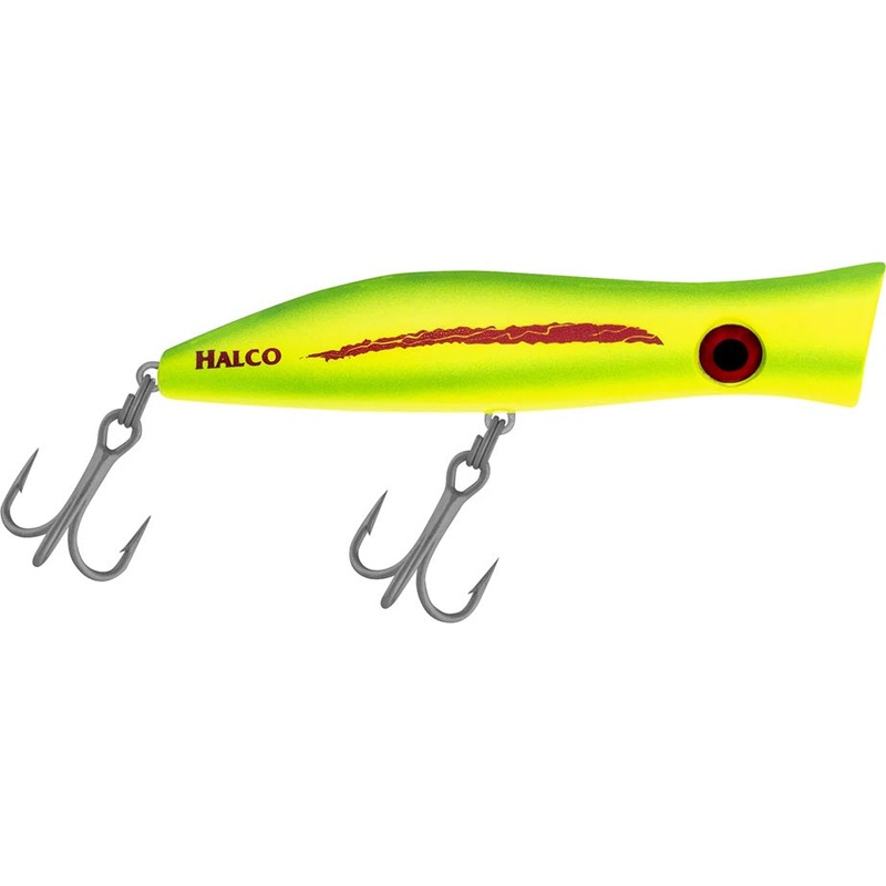 Halco Rooster Popper 135 Topwater Popper – 5.3 Inch Baitfish 5.3 inch – 1 3/4 oz