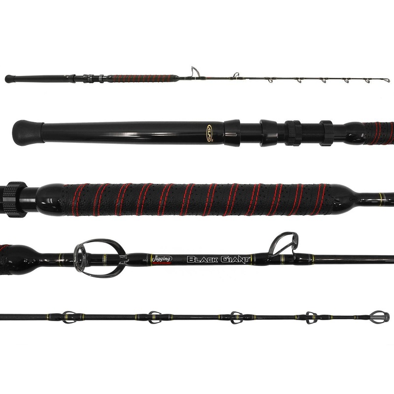 Jigging World Black Giant Casting Rods 5’8″ Rod with Standard Alps Straight Butt