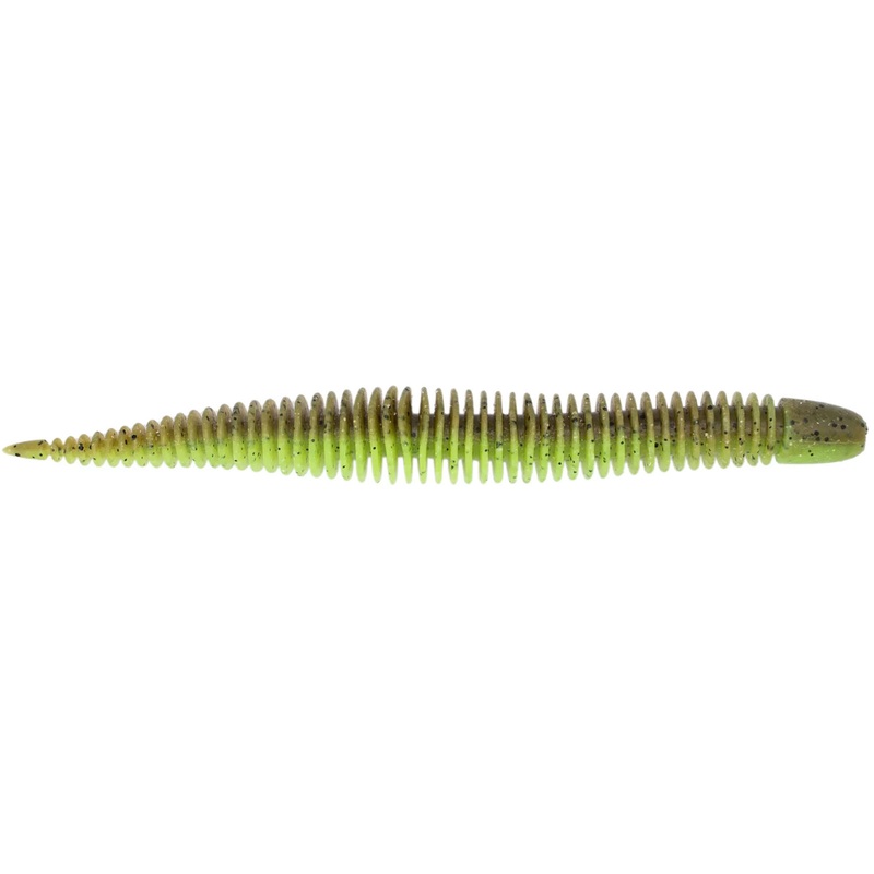 Geecrack Bellows Stick Worm – 5.8 Inch Black Blue Flake