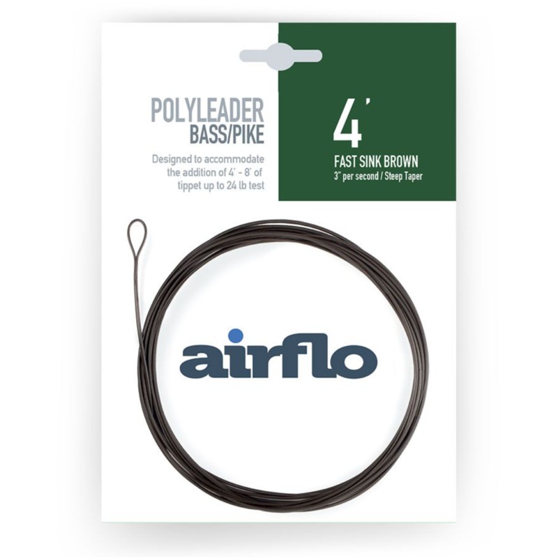 Airflo Bass and Pike Polyleader 4′ 4′ Floating