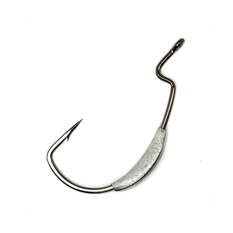 Gamakatsu Extra Wide Gap (EWG) Monster Weighted Hooks NS Black Size 6/0 – 1/4oz – Q’ty/Pack 3