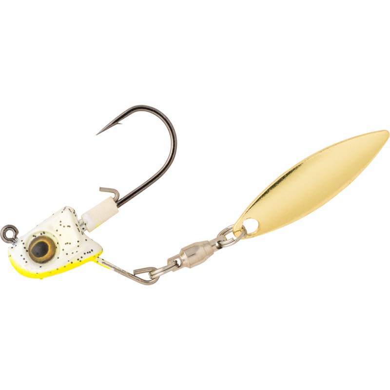 Great Lakes Finesse Micro Sneaky Underspin Jighead Chartreuse Shad 1/8 oz