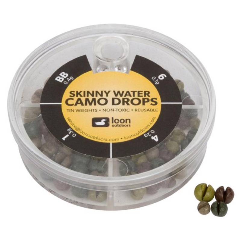 Loon Outdoors Camo Drops Split Shot | 4 Division – Skinny Water 4 Division – Skinny Water