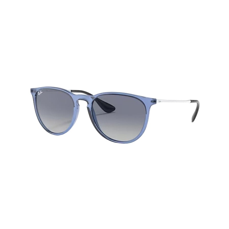 RAY-BAN ERIKA COLOR MIX POLARIZED SUNGLASSES TRANSPARENT BLUE LIGHT GREY GRADIENT