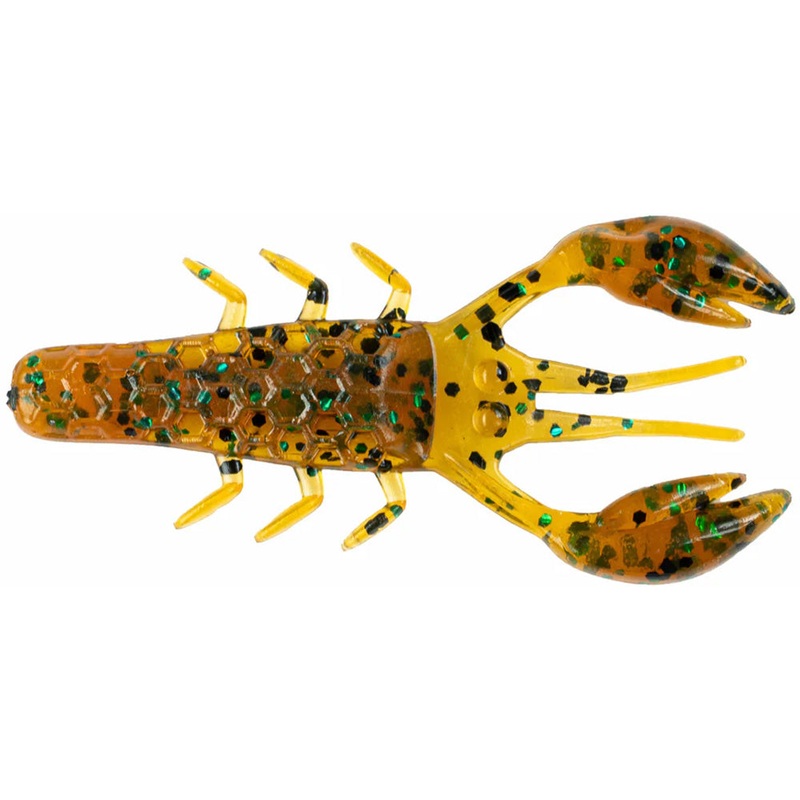 NetBait Finiki Sonix Pinch Craw – 2.5 Inch Amber Green 2.5 Inch