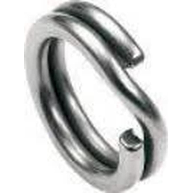 Tsunami Heavy Duty Stainless Steel Split Rings Size 4 – 55 lb test – Q’ty/Pk 25