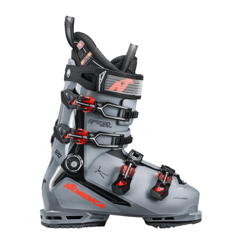 NORDICA SPEEDMACHINE 3 120 SKI BOOTS 2024 GREY/BLK/RED 25.5