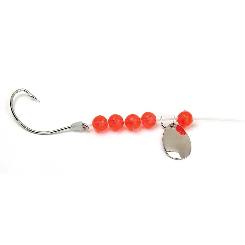 Sea Striker Snelled Hooks (Assorted Colors, Assorted Sizes) Red 4pk – Size 3/0