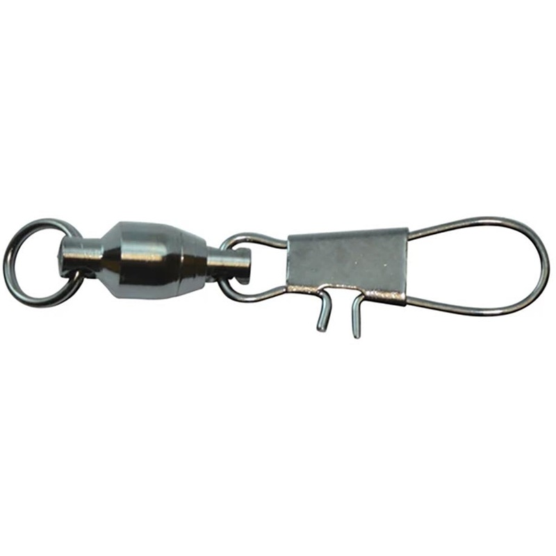 SPRO Ball Bearing Swivel w/Interlock Snap & Welded Ring – NS Black Finish NS Black Finish Size 00 – 10 lb test – 5 pack