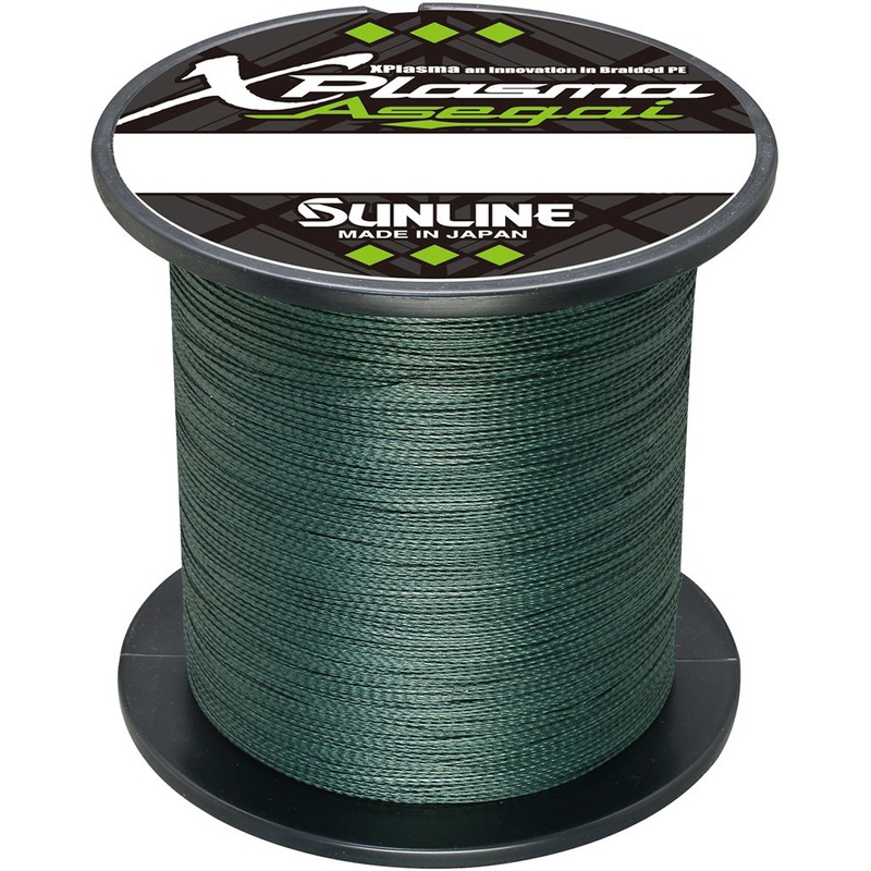 Sunline Xplasma Asegai Green Braided Line – 1000 Yards Dark Green 100 pound – 1000 yards