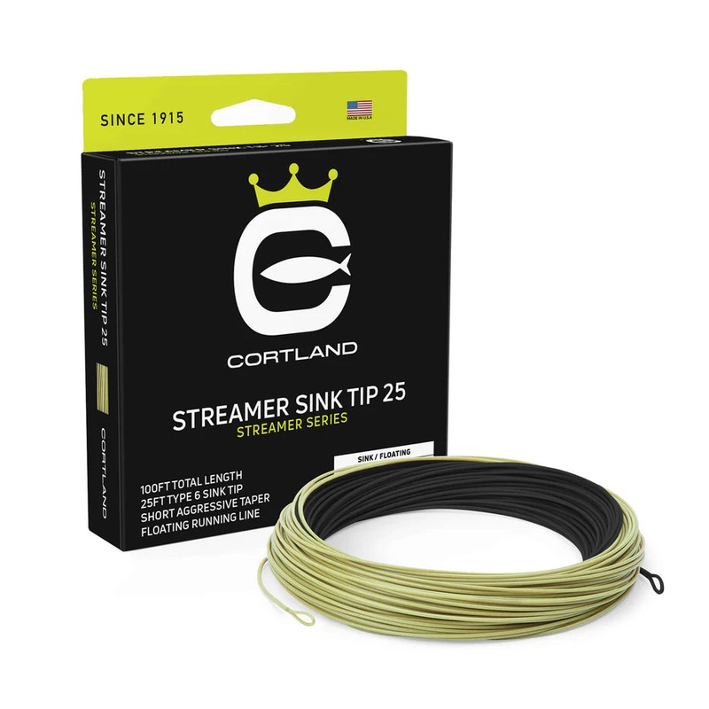 Cortland Streamer Sink Tip 25 WFS/F 240 Black/Sage