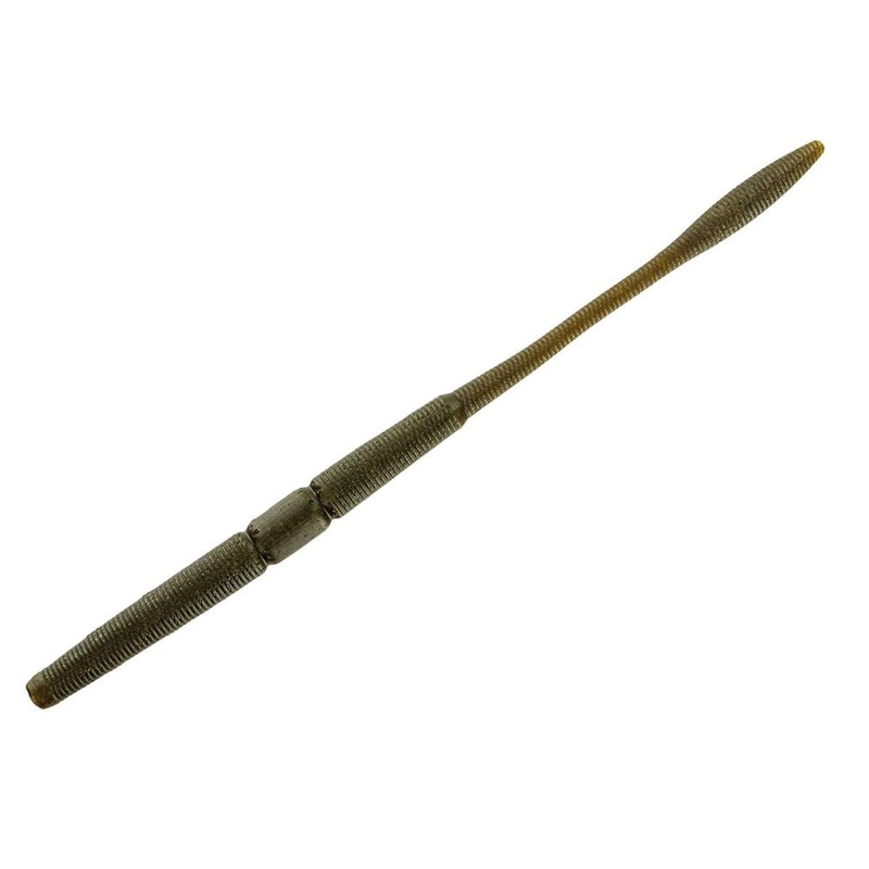 Big Bite Baits Nekorama Worm Matte Green Pumpkin No Flake Nekorama Worm (7in – 12pk)