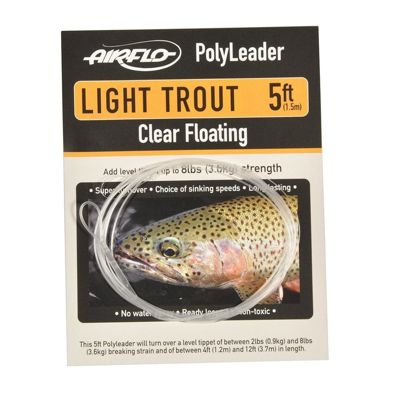 Airflo PolyLeader – Light Trout Clear Floating 5′