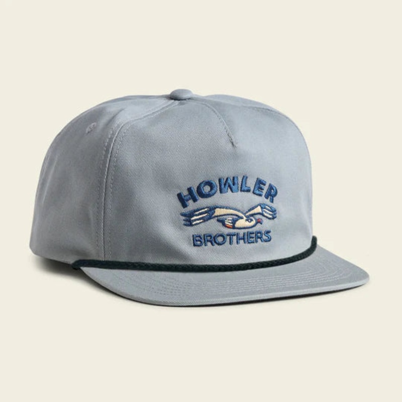 Howler Bros – Unstructured Snapback Hats – Lone Gull Stone Blue