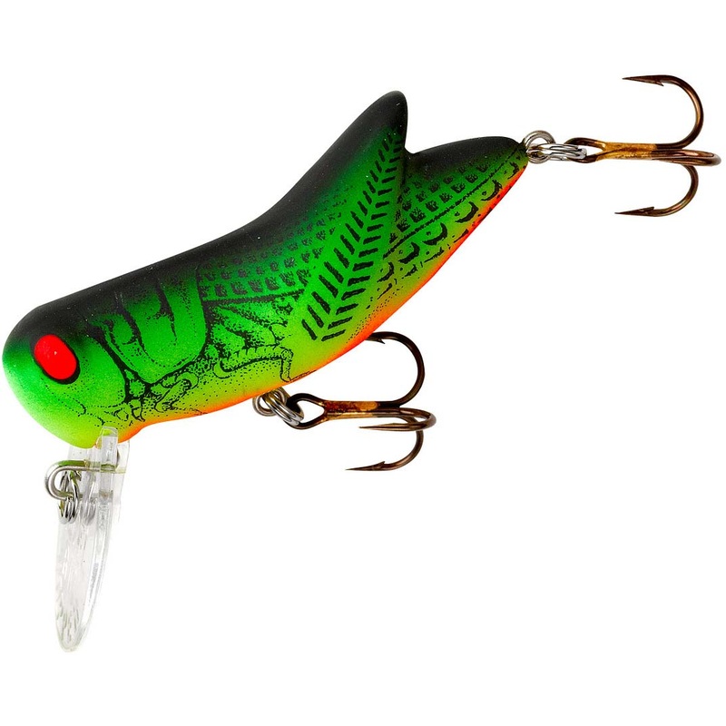 Rebel Big Hopper 1 3/4 inch Waking Crankbait Brown Cricket