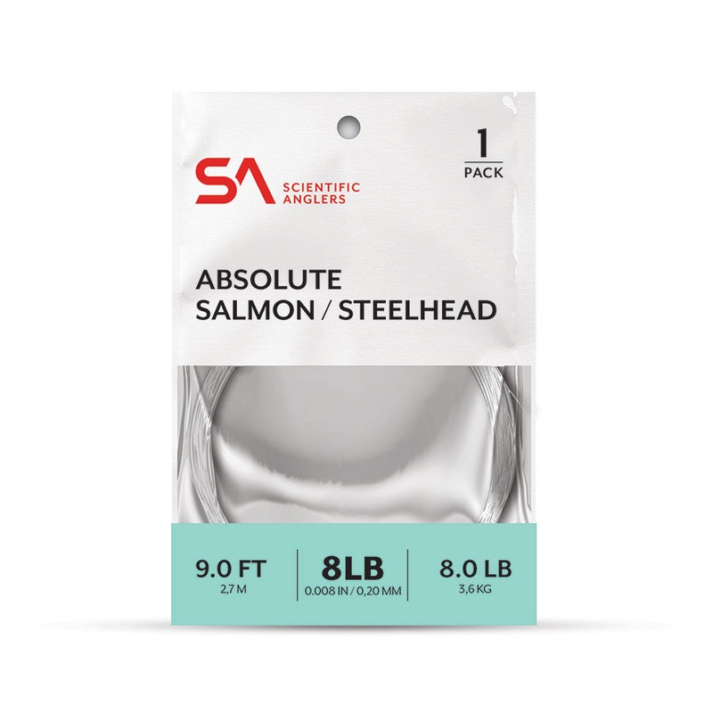 Scientific Anglers Absolute Salmon/Steelhead Leader 1-Pack 9′ 8lb