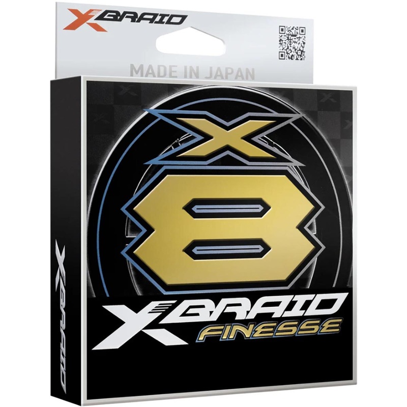 X-Braid X8 Finesse White/Green Braid – 165 Yard Spool White & Green 4 lb