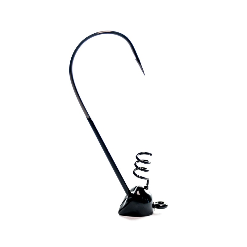 BIZZ BAITS STRAIGHT UP SHAKEY HEAD Black 1/8