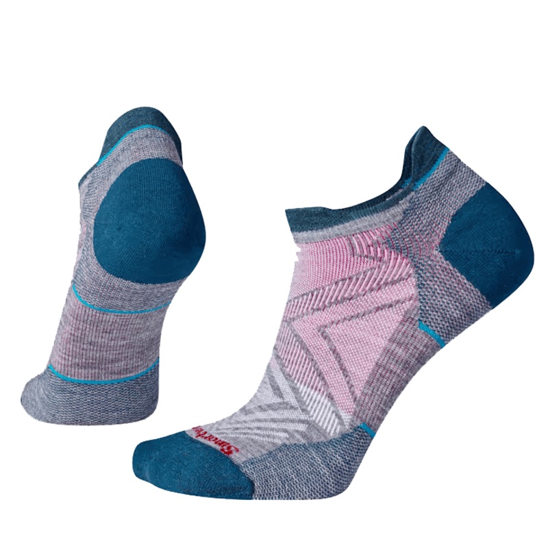 SMARTWOOL WOMEN’S RUN ZERO CUSHION LOW ANKLE SOCKS – MEDIUM GRAY SM