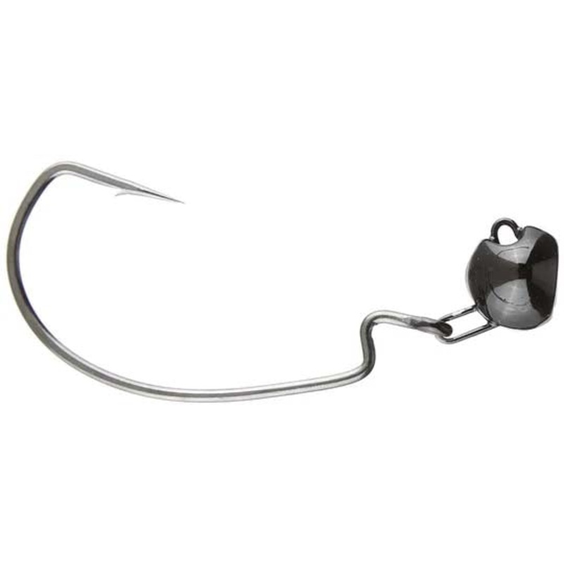 Big Bite Baits Swing Head Jigs – 4 Pack Black 1/2 oz – 3/0